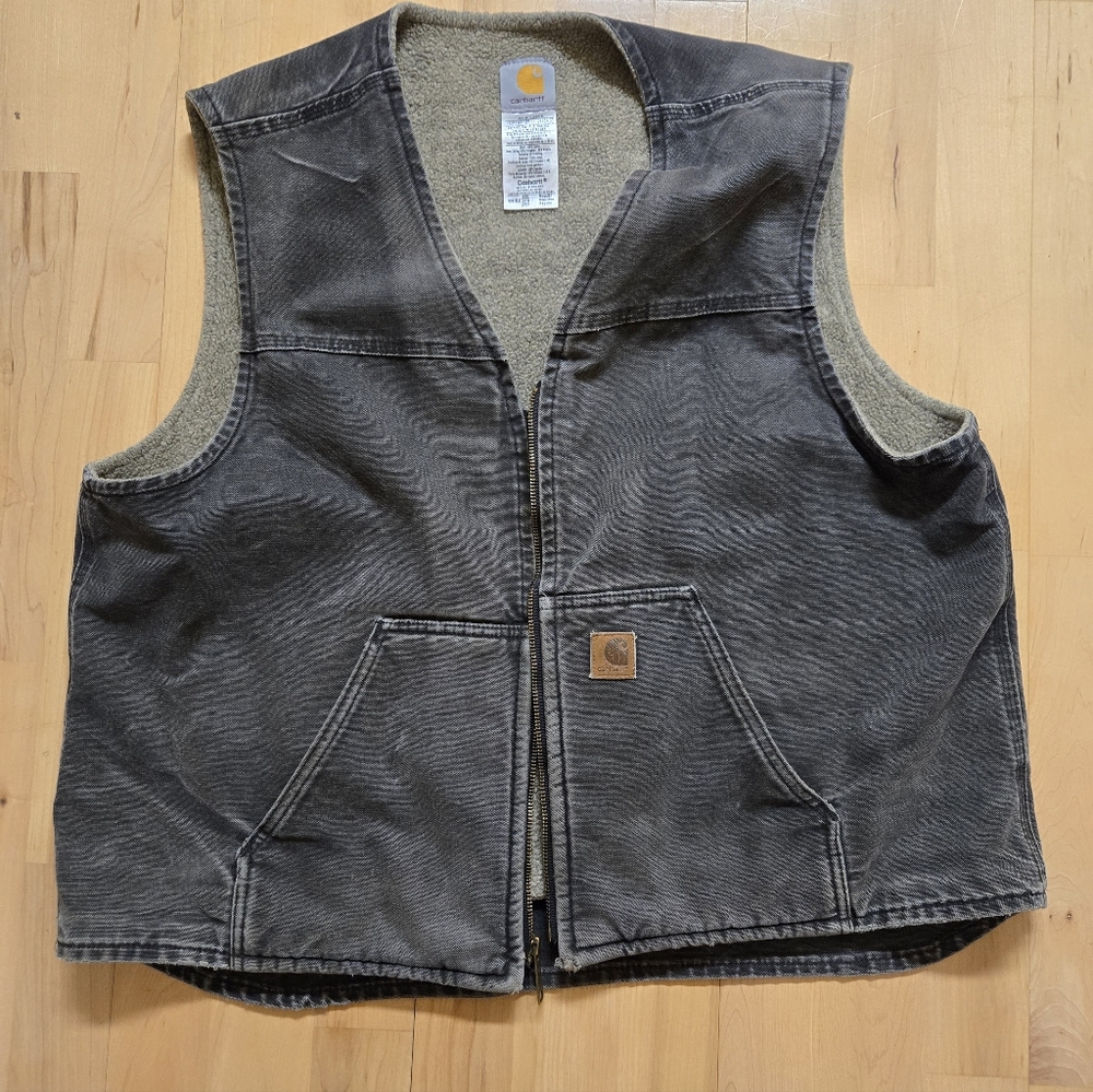 Carhartt 2XL Fleece Sherpa Lined Men's Vest